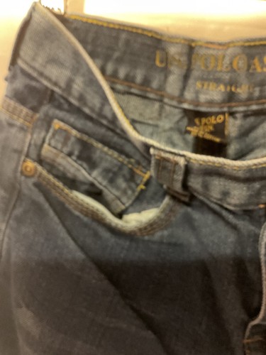 Boys US Polo Assn Blue Denim Jeans Size 10 Straight G8 Pre owned - Picture 4 of 10