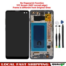 Black For Samsung Galaxy S10 S10 Plus G975 LCD Display Screen Digitizer  Frame