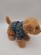 Douglas Cuddle Toy Lab Golden Retriever Puppy Plush 8" w/Plaid Shirt
