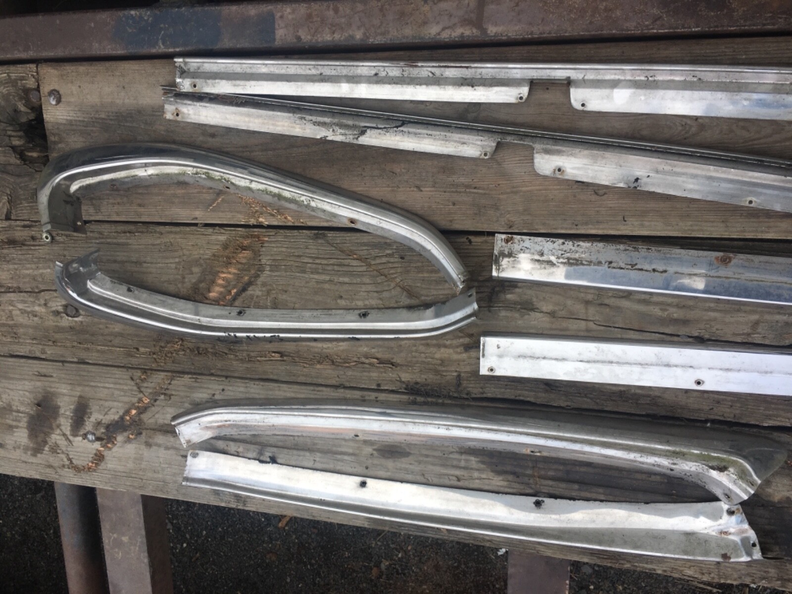 Maserati 1985  BiTurbo  gutter chrome trim left right set 