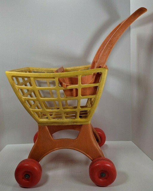 Mattel Tuff Stuff Shoppin’ Basket Vintage 1971 4740 Orange Yellow