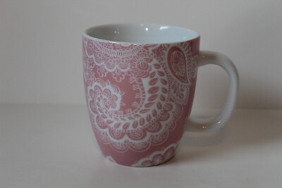 Hallmark Abstract Pink Floral 12 oz Ceramic Coffee Mug | eBay