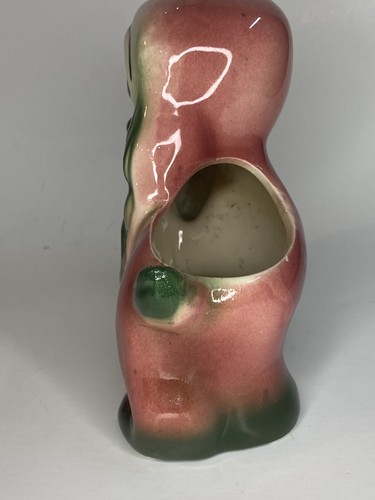 Hull Pottery Dog Pink Puppy Planter Big Sad Eyes Cocker Spaniel 1950s Vintage - Picture 9 of 23