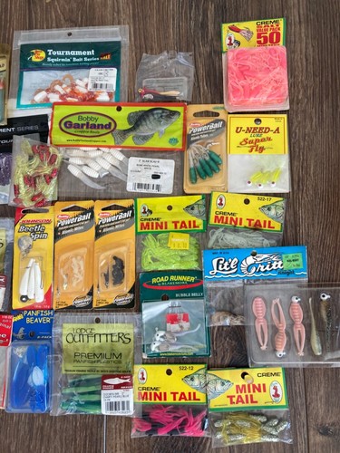 NEW LOT CRAPPIE PANFISH CREME ARKIE FISHING LURES SPRO BERKLEY POWERBAIT JIGS - Picture 6 of 8