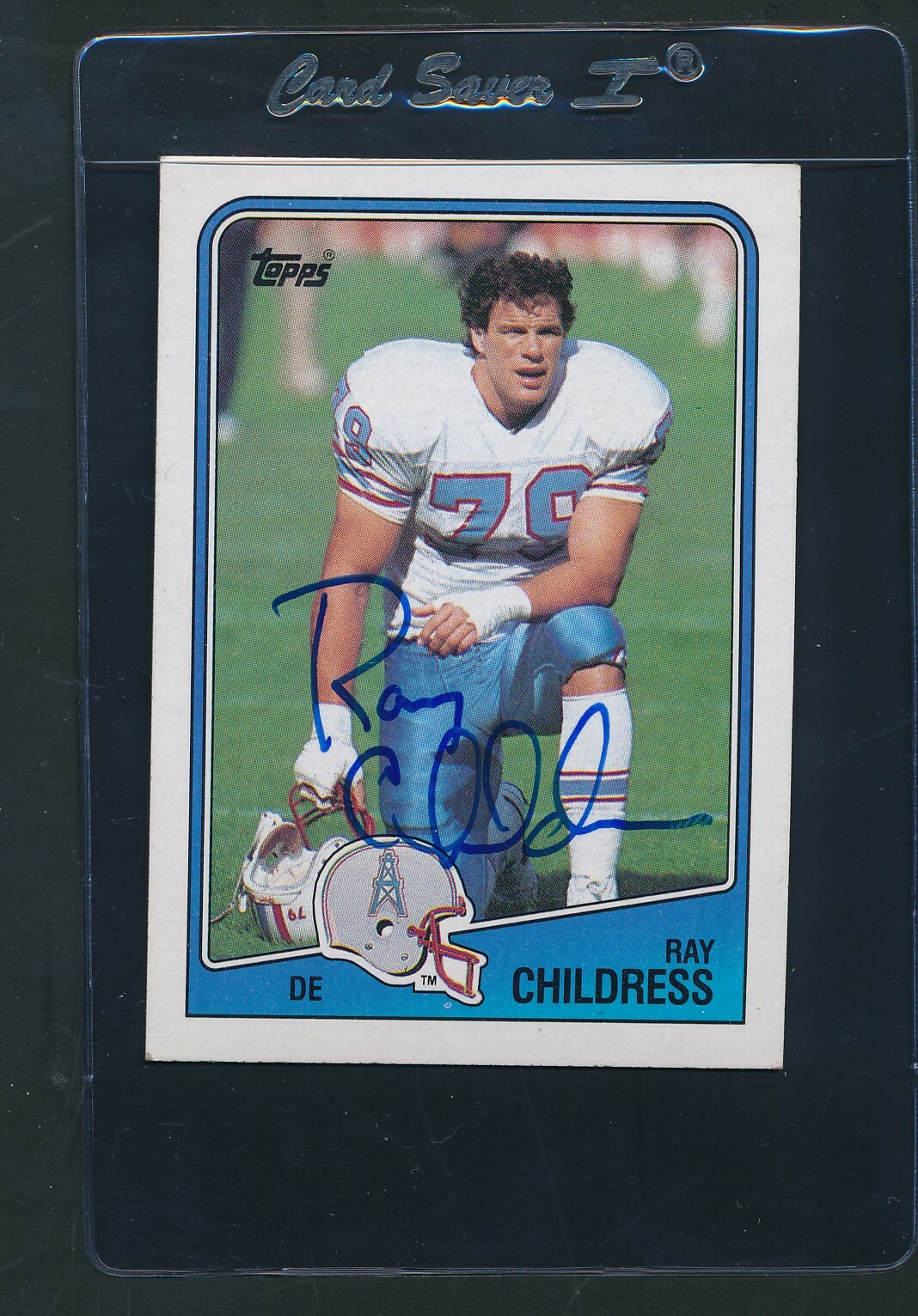 1988 Topps 112 Ray Childress Oilers Signed Auto *E2641 eBay