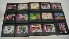 Lot Sega Game Gear Cartridges Only Football NFL NBA Baseball Hockey Golf Soccer 