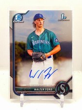 2022 Bowman Chrome 1st Walter Ford Base Auto Mariners ROOKIE RC Autograph C1 See
