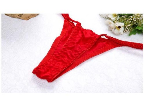 Damen Seide Low-Rise Tangas Nudies Slips Höschen Tangas T-Back Unterwäsche - Bild 11 von 21