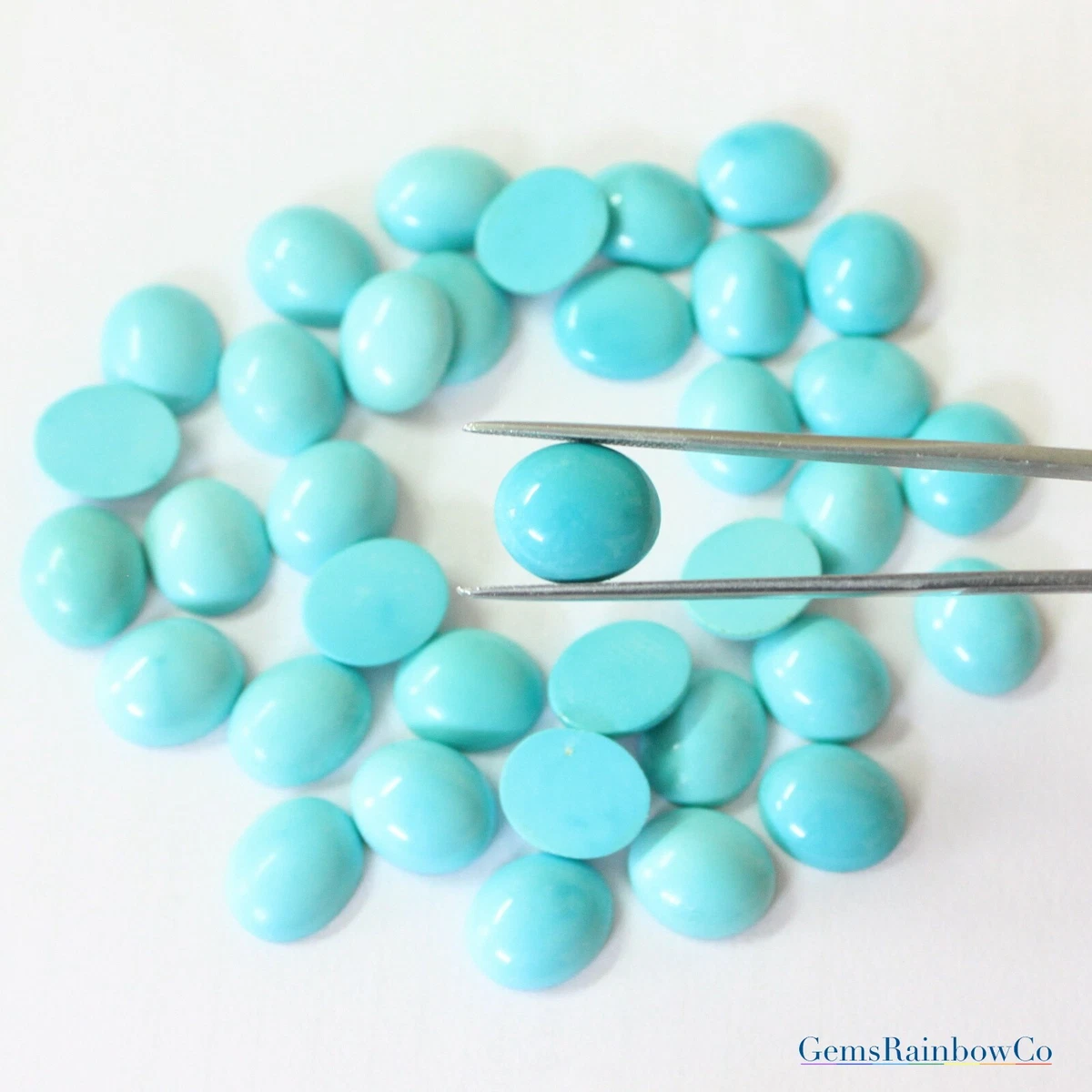 Turquoise Ovals Cabochons Natural 10x8 mm to 14x12 mm Sleeping