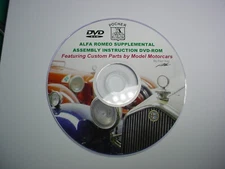 POCHER 1/8 ALFA ROMEO SUPPLEMENTAL INSTRUCTION DVD-ROM or DOWNLOAD