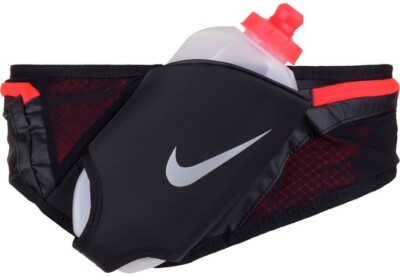 Nike 241666 Unisex Double Flask Belt Sports Water Bottle Black