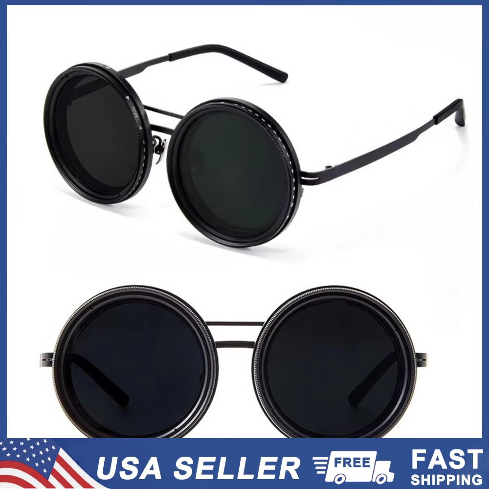 Adjustable Tint Polarized Sunglasses with 9-Gear ND Filter for Men