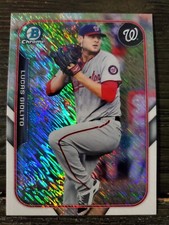 2015 BOWMAN CHROME SPEKLED REF ROOKIE MLB MINI #FFM-LG LUCAS GIOLITO NATIONALS