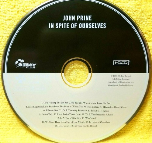 John Prine CD In Spite Of Ourselves EU IMPORT HDCD EXCELLENT / MINT CONDITION - 第 3/3 張圖片