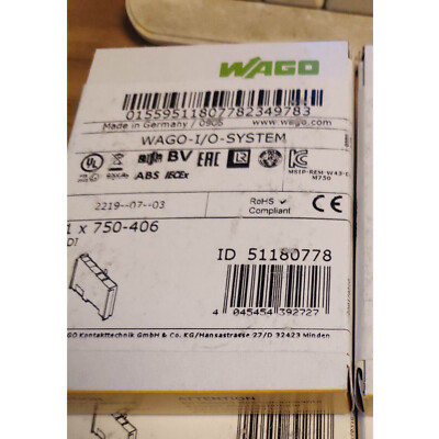 1PC WAGO PLC Module 750-406 New Expedited Shipping