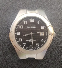 Sharp SHP2099 Silver Tone Seiko Instruments Inc. PC21A Quartz Movement No Band
