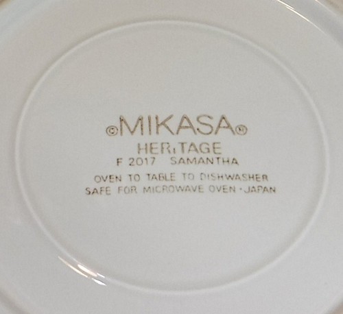 Mikasa Heritage ~ Samantha Salad Plates ~ Set of 6 Salad / Dessert Plates - Picture 4 of 6