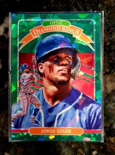 2020 Donruss Optic Jorge Soler FOTL Green Cracked Ice SSP 5/7 Diamond Kings