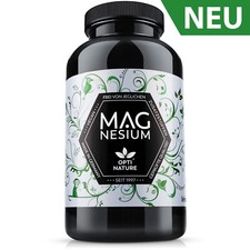 Capsule di Magnesio I Alto Dosaggio | 400mg/Capsula I senza Riempitivi I PUR I VEGAN