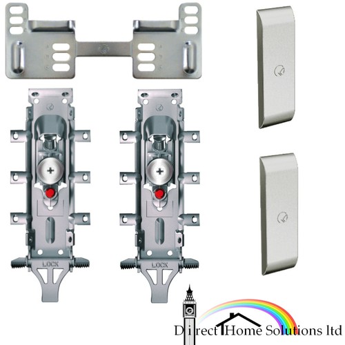 Pair Of Hafele Libra H2 Concealed Wall Hanger Brackets, Kitchen