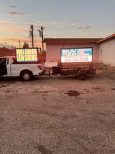 2 Sided 3 x 7 Digital Message Board LED Sign Trailer Mobile sign Made In USA 