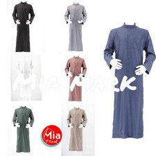 MEN MOROCCON ISLAMIC MUSLIM AL FIRDOUS BRAND THOBE WITHOUT COLLAR