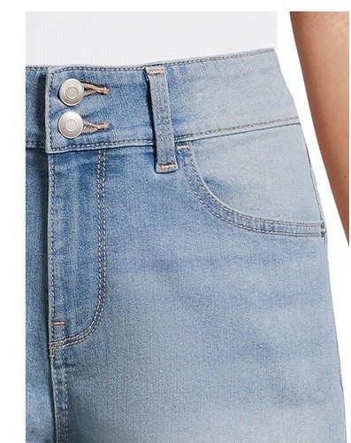 No Boundaries Women’s Blue Denim Jean Shorts Size 13 Stretch 2” Inseam NWT - Picture 6 of 13
