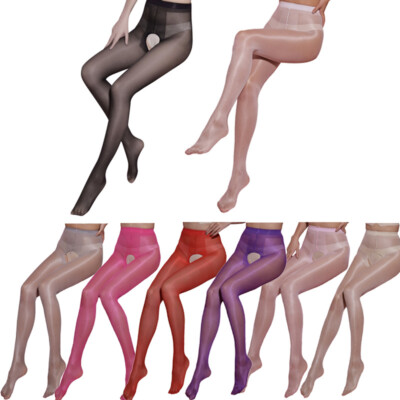 Women Pantyhose Sheer Stockings Sexy Hosiery Socks Clubwear See Through Oil
