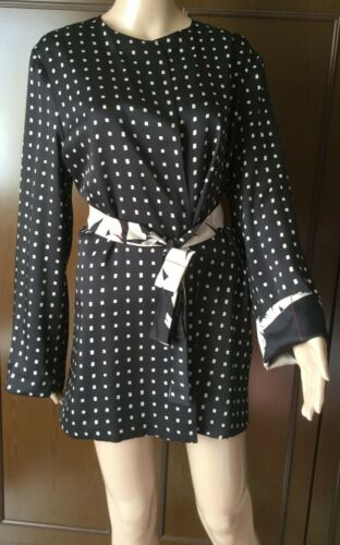 Reversible Jacket Marina Rinaldi Woman, Black-Beige Size IT 48 DE 42 US 12 GB 16 - Picture 4 of 11