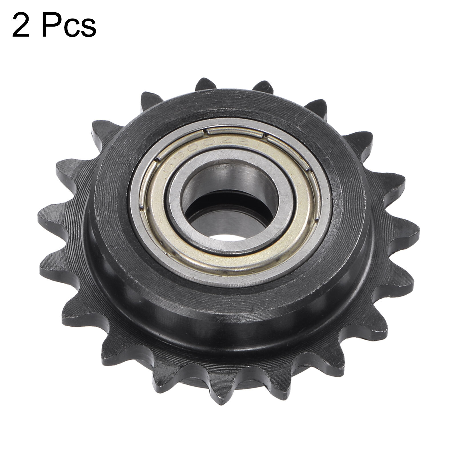 2Pcs 25 Roller Chain Idler Sprocket 10mm Bore 1/4" Pitch 19 Tooth