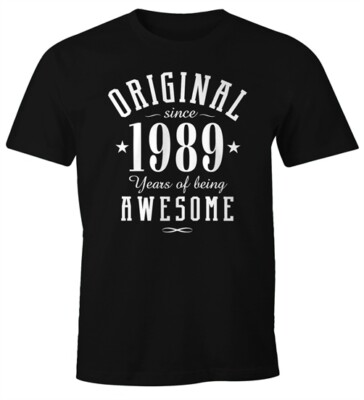 Mens T-Shirt Birthday Customizable Vintage Retro College Style Gift For