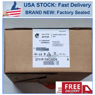 2711P-T6C20D9 New AB 2711P-T6C20D9 PanelView Plus 600 Touchscreen US