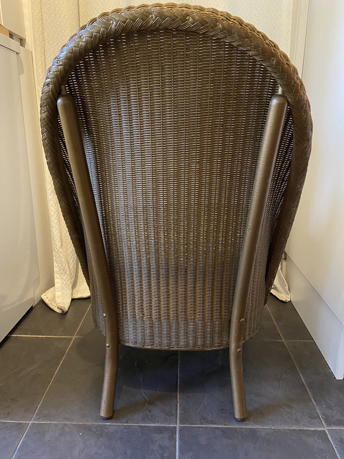 Original vintage Lloyd Loom chair in gold eBay