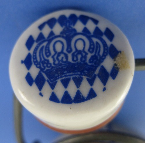 Botella de cerveza con tapón gres gris escudo leones Franz Joseph Jubelbier Alemania - Imagen 3 de 3