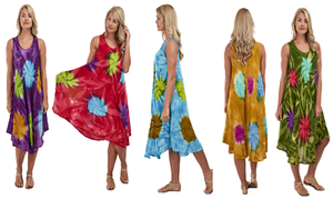tie dye sundress plus size
