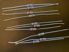 10pcs 221-ohm 1/4W 1 Metal Film Precision Axial Resistors  NEW 