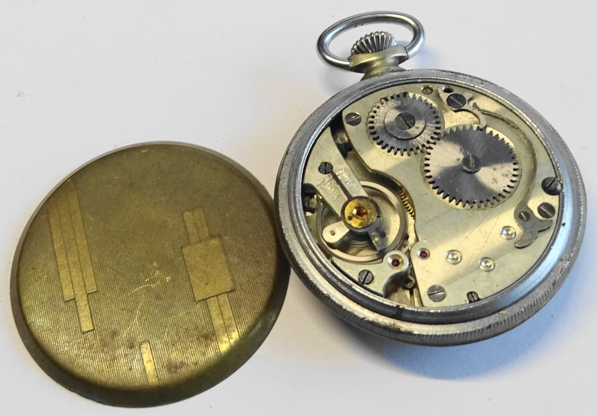Ancienne Montre Gousset Française De Type Régulateur - Pièce D'occasion, Vintage