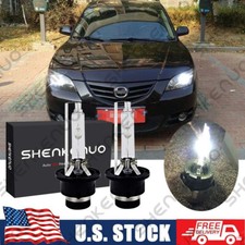 Front White 6000k Hid Headlight Bulbs For Mazda 3 2004-2009 Low Beam Set Qty 2