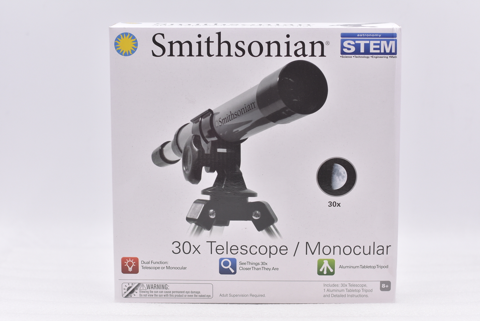 Smithsonian 30x Telescope Monocular Table Top