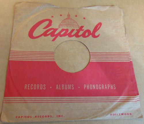 78RPM 10" 2 Capitol record sleeve sleeves, VV+V, see the photos. - Picture 9 of 11