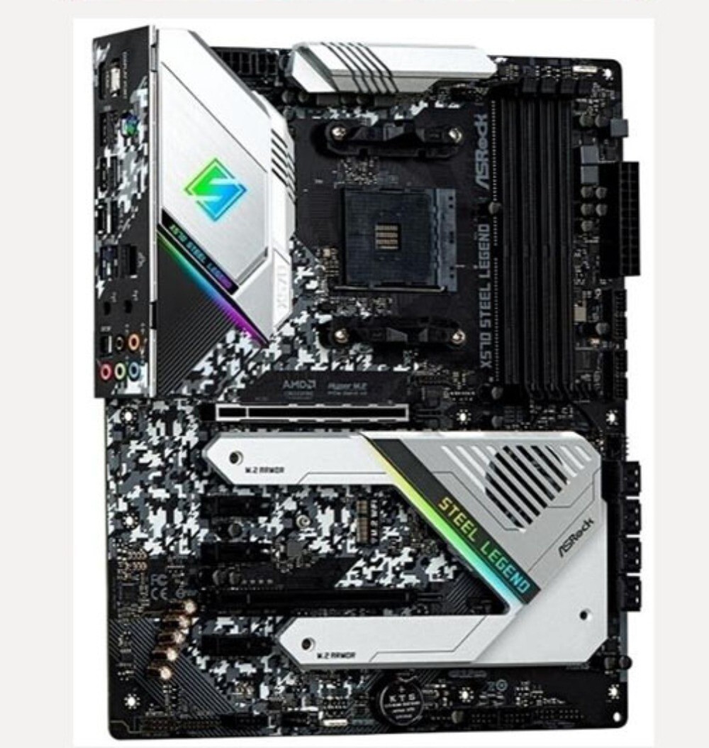For ASRock X570 Steel Legend Motherboard Socket AM4 DDR4 For AMD