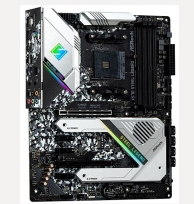 For ASRock X570 Steel Legend Motherboard Socket AM4 DDR4 For AMD