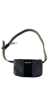 Michael Kors Logo Belt Waist Bag Black Logo Size S/M Fanny Pack Key Chain New