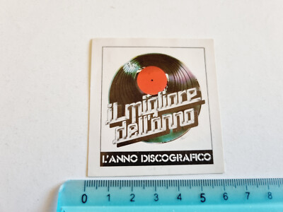 STICKER THE RECORD YEAR THE BEST OF THE YEAR STICKER VINTAGE 80s ORIGINAL