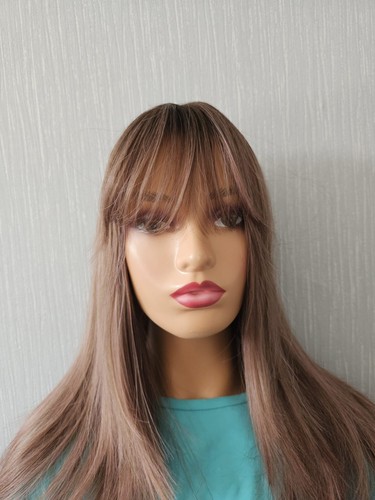 24 Inches Layered Soft Pink And Brown wig - High Quality Hair - Picture 12 of 18