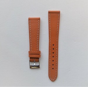 18mm-Honey-Orange-Textured-Calfskin-Leather-Watch-Strap