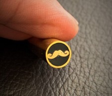 Handmade Moustache Mosaic Pin-Brass-Axe-Razor Handle Making-Supplies-PP4