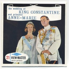 The Wedding of KING CONSTANTINE and Princess ANNE-MARIE 1964 ViewMaster C-007-E