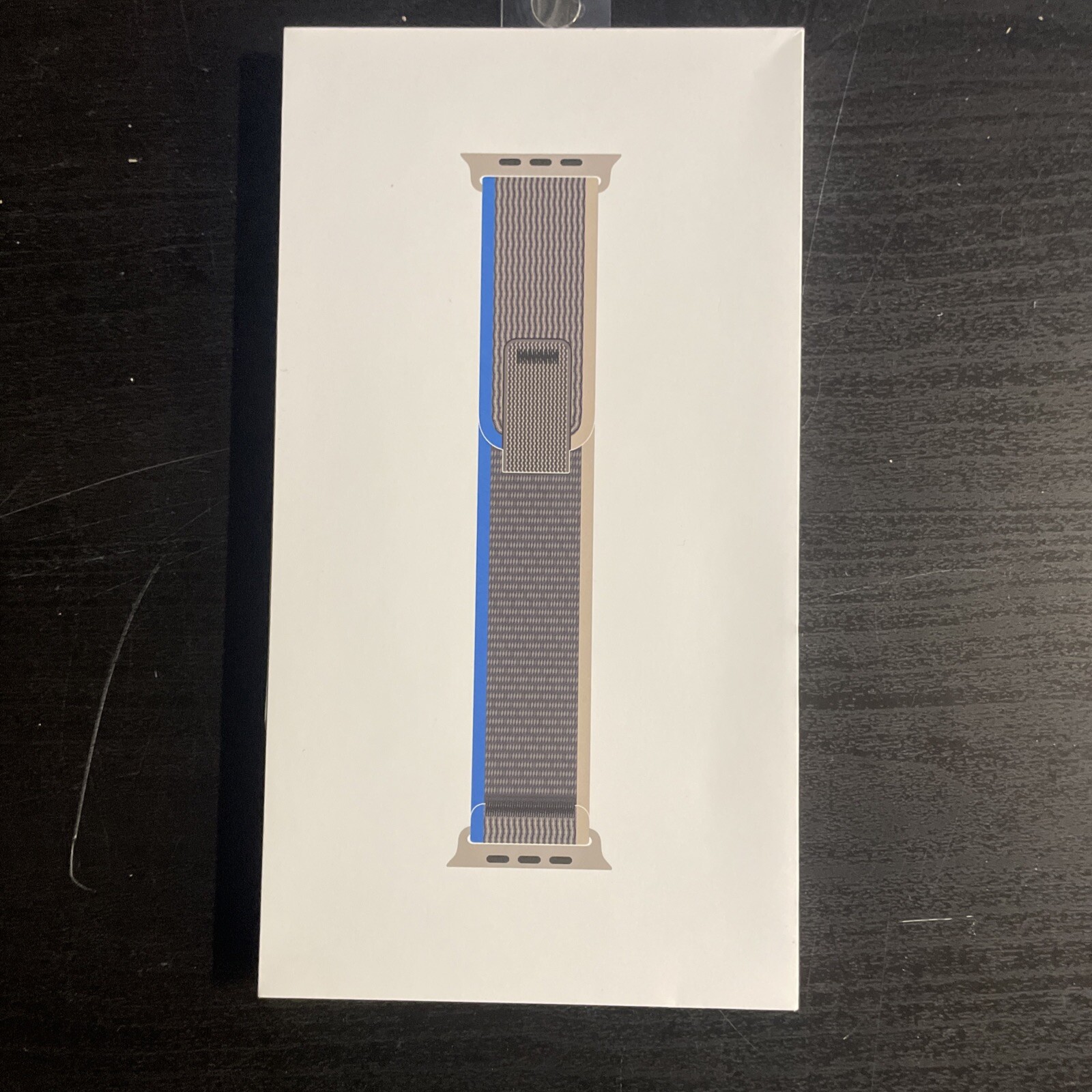 Apple Watch Band - Trail Loop (49mm) - Blue/Gray with Rugged Titanium Finish --image