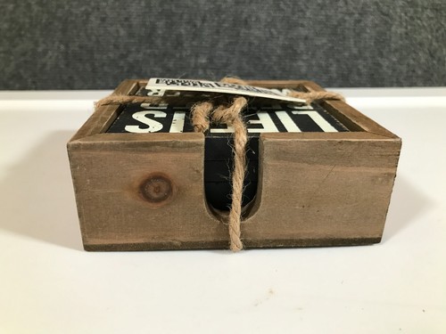 Sottobicchieri Quill to Paper "LIFE HAPPENING BEER HELP" set 4 pezzi di Sixtrees - Foto 7 di 9
